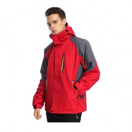 NYKK Clothing NYKK Men's Water-Resistant Lightweight Outdoor Hiking Jacket Windproof Mountain Coat with Hood - for Cycling, Running & Walking (Color : B, Size : XXL)