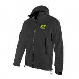 O'Neal Clothing O'NEAL | Mountainbike-Jacket | MTB Mountain Bike DH Downhill FR Freeride | Waterproof, forearm ventilation, soft-touch material | Tsunami Rain Jacket | Adult | Black | Size L
