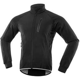 PDVCB Clothing PDVCB Winter Cycling Jacket, Waterproof, Breathable, Warm, Reflective, Softshell Pockets, Cut Cycling Jacket, for Mountain Bike in Sports & Leisure, Cycling, Outdoor Skiing, Black, L