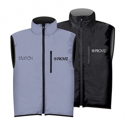 Proviz Clothing Proviz Men's Switch Reflective Cycling Gilet-Silver / Black, X-Large
