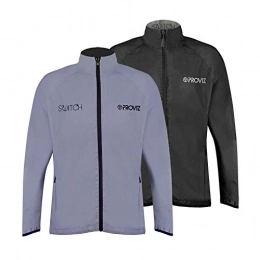Proviz Clothing Proviz Men's Switch Reflective Cycling Jacket-Silver / Black, Large