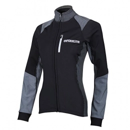 Proviz Clothing Proviz Women's Soft Shell Pixelite Softshell Cycling Jacket-Black, Size 12