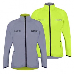 Proviz Clothing Proviz Women's Switch Reflective Cycling Jacket - Silver / Yellow, Size 10