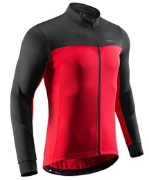 Przewalski Clothing Przewalski Men's Cycling Jacket Winter Thermal Cycling Jacket Long Sleeve Lined Jacket Quick Drying Winter Jacket Softshell Jackets Wind Jackets for Cycling Mountain Bike Winter Black / Red, red, S
