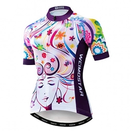 PSPORT Clothing PSPORT Cycling Clothes Women's Summer Bikes, Summer Mountain Bike Cycling Shirts, Short Sleeves and Cycling Clothes Reflective 3 Pockets S-2XL