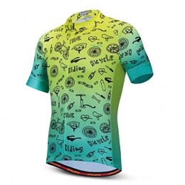 PSPORT Mens Cycling Jersey Summer Short Sleeve Bicycle Shirts Breathable Mountain Bike Tops Quick Dry