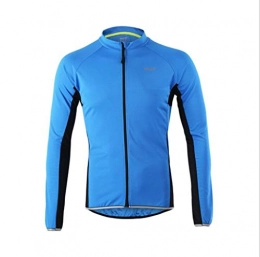 QJXSAN Men's cycling jacket windproof warm breathable quick-drying long-sleeved mountain bike bicycle jacket cycling clothing road outdoor activities (Color : B, Size : XXL)