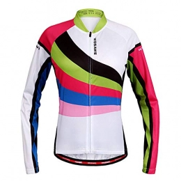 RJHY Clothing RJHY Bicycle Jacket Mountain Bike Bicycle Cycling Long Sleeve Clothes Quick Dry Breathable UV Protection, L