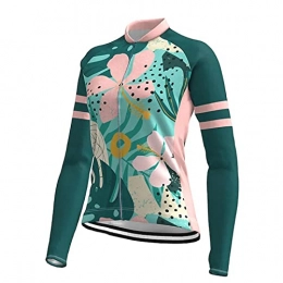 Smisan Clothing Road Bicycle Shirt Jerseys Suit for Women Cycling Clothes Set Long Sleeve Mountain Bike Jacket Outfit and Pants (Color : A, Size : L)