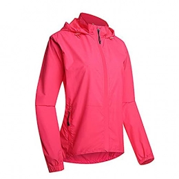 SFITVE Clothing SFITVE Bicycle Jacket Women, Removable Reflective Cycling Jacket, Ladies Cycling Rain Jacket, Breathable Waterproof Bike Jackets, Mountain Bike Road Bicycle Coat Outdoor Sportswear(Size:3XL, Color:pink)