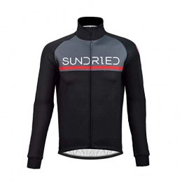 Sundried Clothing Sundried Mens Thermal Cycling Jacket Waterproof Winter Bike Apparel Windproof Road Bike and Mountain Bike (Black, L)