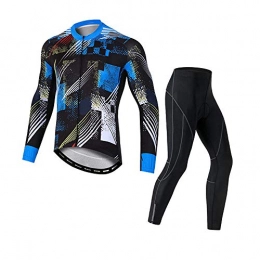 T-JMGP Clothing T-JMGP Autumn Bicycle Clothes, Men'S Cycling Jacket, Long-Sleeved Warm Winter Cycling Clothing, Reflective Windproof And Waterproof Mountain Bike Road Bike Cycling Windbreaker-Blue_Xxxl