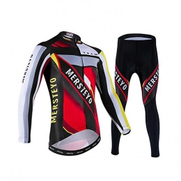 T-JMGP Clothing T-JMGP Mtb Cycling Clothing Long Sleeve, Men'S Cycling Jacket, Long-Sleeved Cycling Clothing, Mountain Bike Jacket, Breathable And Waterproof Sports Soft Shell-Red_M