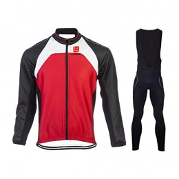 T-JMGP Clothing T-JMGP Windproof Long Sleeve Sports Jacket, Cycling Sportswear, Men'S Long-Sleeved Cycling Clothing Jacket, Breathable Cycling Shorts For Mountain Bike Riders-Red_S