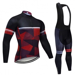 T-JMGP Clothing T-JMGP Windproof Long Sleeve Sports Jacket ，Men'S Cycling Wear Long Sleeve Sportswear Suit, Tight Mountain Bike Bib Tights-Black 1_L