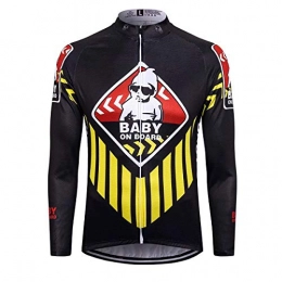Sports Thriller Rider Clothing Thriller Rider Sports® Mens Baby on Board Outdoor Sports Mountain Bike Winter Thermal Warm Long Sleeve Jacket 3X-Large