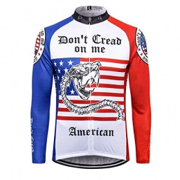 Sports Thriller Rider Clothing Thriller Rider Sports® Mens Don't Cread on Me Outdoor Sports Mountain Bike Winter Thermal Warm Long Sleeve Jacket 5X-Large