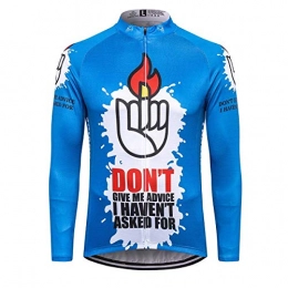 Sports Thriller Rider Clothing Thriller Rider Sports® Mens Don't Give Me Advice Outdoor Sports Mountain Bike Winter Thermal Warm Long Sleeve Jacket 2X-Large