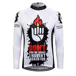 Sports Thriller Rider Clothing Thriller Rider Sports® Mens Don't Give Me Advice Outdoor Sports Mountain Bike Winter Thermal Warm Long Sleeve Jacket 5X-Large