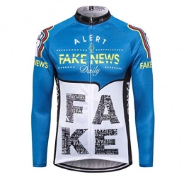 Sports Thriller Rider Clothing Thriller Rider Sports® Mens Fake News Outdoor Sports Mountain Bike Winter Thermal Warm Long Sleeve Jacket 4X-Large