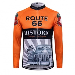Sports Thriller Rider Clothing Thriller Rider Sports® Mens Route 66 Outdoor Sports Mountain Bike Winter Thermal Warm Long Sleeve Jacket Large