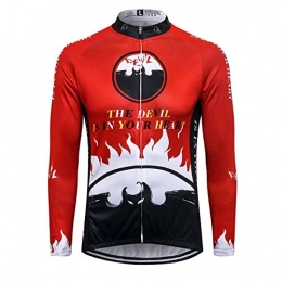 Sports Thriller Rider Clothing Thriller Rider Sports® Mens The Devil is in Your Heart Outdoor Sports Mountain Bike Winter Thermal Warm Long Sleeve Jacket 2X-Large