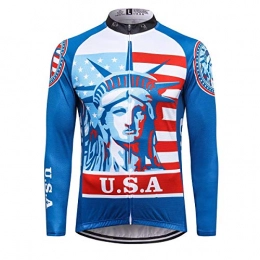 Sports Thriller Rider Clothing Thriller Rider Sports® Mens U.S.A Outdoor Sports Mountain Bike Winter Thermal Warm Long Sleeve Jacket Large