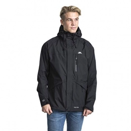 Trespass Clothing Trespass Men's Corvo Waterproof Jacket, Black, Medium