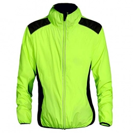  Clothing Ultralight Reflective Men's Cycling Jacket, Season Breathable Mens Waterproof Cycling Jacket, Cycling Rain Jacket, Reflective Running Jacket, Mountain Bike Road Bicycle Coat Outdoor S(Size:XL, Color:green)