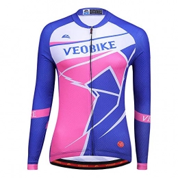 Veobike Clothing VEOBIKE VB Spring And Autumn Road Cycling Clothing Wholesale Women's Long Sleeve Jacket Outdoor Mountain Bike Cycling Clothing