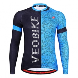 Veobike Clothing VEOBIKE VB Spring Summer And Autumn Cycling Wear Men's Long Sleeve Jacket Outdoor Mountain Bike Cycling Wear