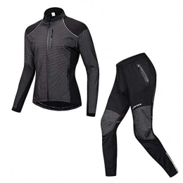 WBNCUAP Clothing WBNCUAP Mountain bike cycling wear fleece jacket cycling wear long sleeve suit (Color : 1, Size : Small)