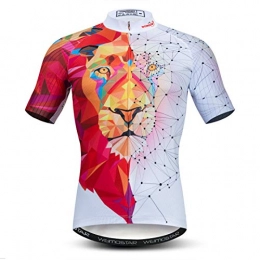 Weimostar Clothing weimostar Cycling Jersey men Bike jersey zipper short sleeve MTB tops Mountain Road Clothing Bicycle Shirts jacket summer Pro Team racing cycle jersey for male Breathable quick dry white red Size XXL