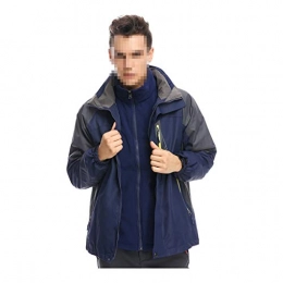 NYKK Clothing Windproof and rainproof jacket Men's Water-Resistant Lightweight Outdoor Hiking Jacket Windproof Mountain Coat with Hood - for Cycling, Running & Walking Winter warm jacket ( Color : A , Size : XXL )