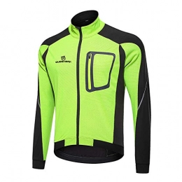 WEIWEI Clothing Winter Softshell Cycling Windbreaker Thermal Waterproof Long Sleeve Mountain Bike Jackets Outdoor Lightweight Rainwear, Green, 4XL