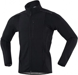  Clothing Winter Windproof Cycling Jacket, Men's Cycling Jackets for Men MTB Mountain Bike Jacket Visible Reflective Fleece Warm Jacket Black M