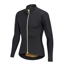 WJS Clothing WJS Men's Cycling Jackets, Men's Thermal Fleece Cycling Jacket, Bike Jacket, Running Jacket Windbreaker Biking Jackets, Sports Mountain Bike MTB Road Bike Cycling Clothing (Size:x-large, Color:black)