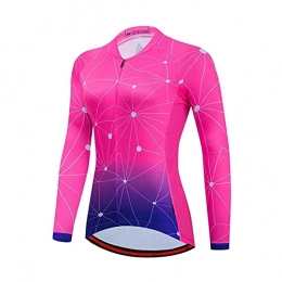 Smisan Clothing Women's Winter Cycling Jerseys Suits Bike Cold Weather Biking Outfits Clothing Set MTB Cycling Jacket Thermal Mountain Bike Pants (Color : A, Size : XXL)