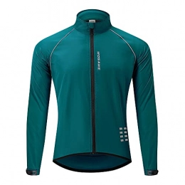 WOSAWE Clothing WOSAWE Men's Cycling Windbreaker Lightweight Reflective Mountain Bike Jacket for Leisure, Running, Walking, Camping, Climbing (Navy 3XL)