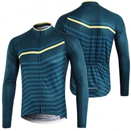 WWAIHY Clothing WWAIHY Men’s Long Sleeve Cycling Jacket, Lightweight Windproof Reflective High Visibility Biking Cycle Tops, Quick Dry Breathable Bike MTB Bicycle Clothes, Apply To Mountain Running(Size:XXL, Color:8)