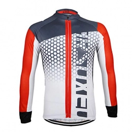 WWAIHY Clothing WWAIHY Windproof Long Sleeve Cycling Tops For Men, Light Breathable Cycling Jacket, Running MTB Bike Jacket, for Outdoors Running & Walking Bicycle Racing Windbreaker(Size:XL, Color:Red)