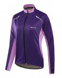 YAOTT Clothing YAOTT Women Windproof Rainproof Outdoor Jacket Breathable Fleece Winter Long Sleeved Cycling MTB Mountain Bike Jacket Purple L