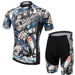 YGBH Clothing YGBH Men's Suit Summer Cycling Cycling Jersey Breathable Sportswear Short Sleeve Moisture Absorbent 3D Gel Cushion for Outdoor Sports Cycling Shorts, M