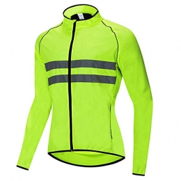 YIJIAHUI Clothing YIJIAHUI Cycling Jacket Unisex Classic Cycling Jersey Reflective Quick Dry Mountain Biking Cycling Jersey Long Sleeve Breathable Biking Top Windproof Waterproof (Color : Orange, Size : XXXL)