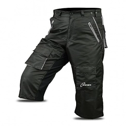 3S Sports Clothing 3S Sports Unisex Cycling 3 / 4 Shorts Mountain MTB Bike Downhill Biking Running Short Pant with Multi Pockets Black / Grey