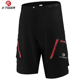 AJSJ Clothing AJSJ Summer Men'S Cycling Shorts Mountain Bike Downhill Shorts Loose Outdoor Sports Riding Road Mtb Bicycle Short Trousers, Xm-Dsk-00102, M