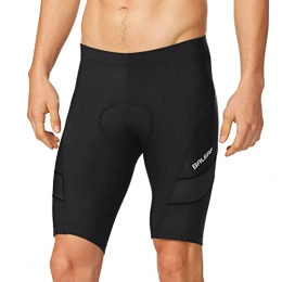 BALEAF Mountain Bike Short BALEAF Men's Cycling Shorts 3D Padded Bike Shorts UPF 50+ Quick-dry Bicycle Pants Tights Black Size L