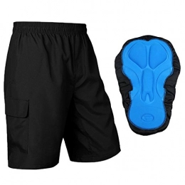 BALEAF Clothing BALEAF Men's Mountain Bike Shorts 3D Padded MTB Cycling Tight Quick Dry Grey Black Size XXL