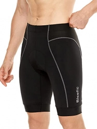 Bicolic Clothing Bicolic Mens Biking Shorts, 3D Padded Cycling Pants MTB Liner Underwear Plus Size Underpants Black XX-Large