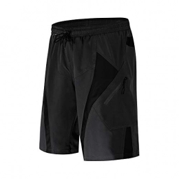 Joycaling Clothing Bike Undershort Shorts Mens Mountain Bike Biking Shorts, Bicycle MTB Shorts, Loose Fit Cycling Baggy Lightweight Pants With Zip Pockets Durable (Color : Grey, Size : XXL)